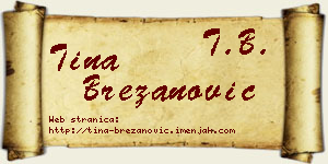 Tina Brezanović vizit kartica